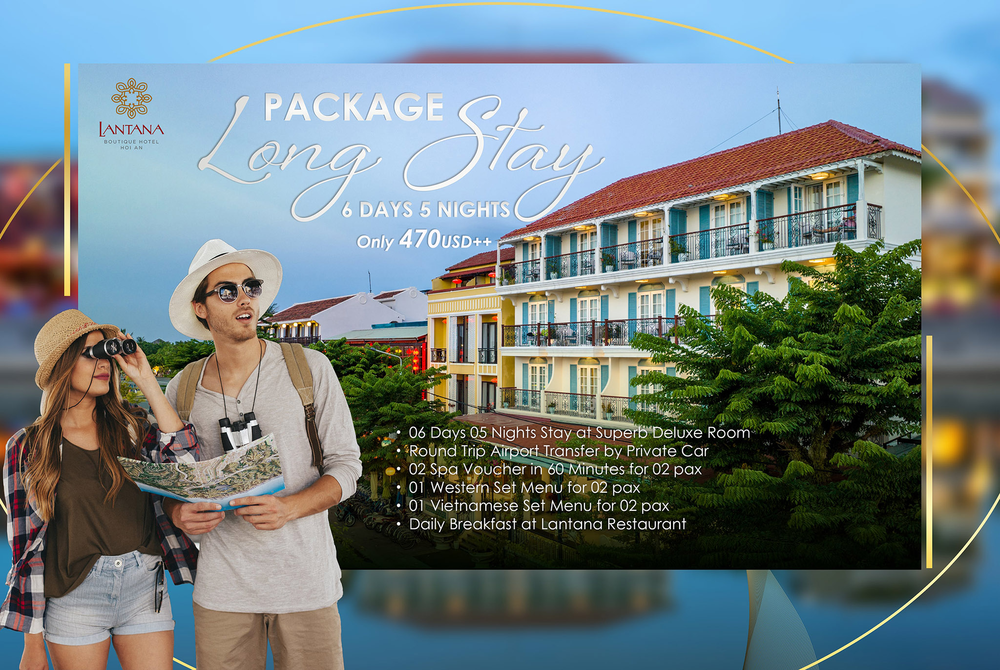 LONG STAY PACKAGE - 6 Days 5 Nights Only 470 USD++